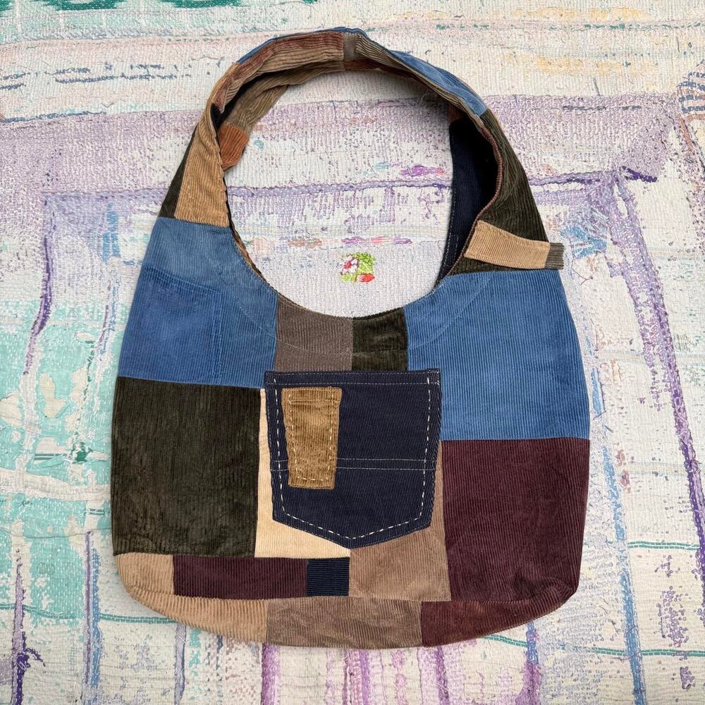 Custom Upcycled Hobo Bag | Upcycled shoulder bag